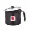 Salford 2.25L Hard Anodised Milk Boiler, Milk Pot, Induction Compatible with SS Lid, Black